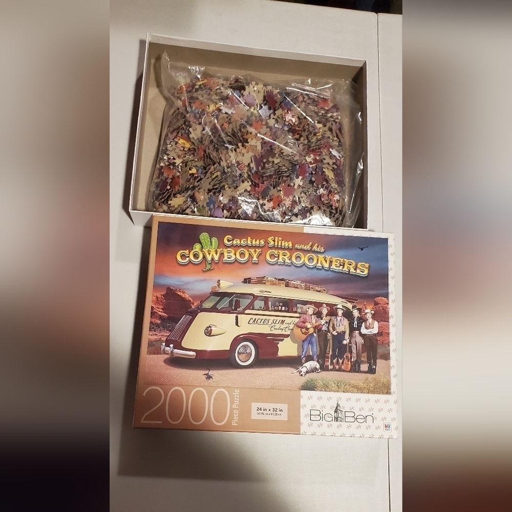 Brand new 2000 piece puzzle  Cactus Slim and his Cowboy Crooners